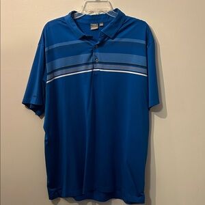 Ping Men's Striped Blue Polo Shirt